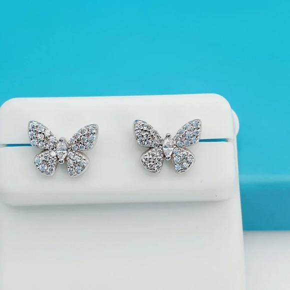 "925 Sterling Silver CZ Beautiful Earrings for Women, 1USPAR4156 - Picture 8 of 11